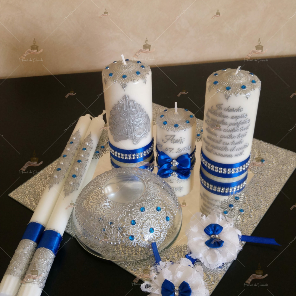 Coffrets circoncision, kit henna, henné, plateau, décoration, garçon, déco, paris, île de France, khitan, tahara, bougie, henne du paradis, 78