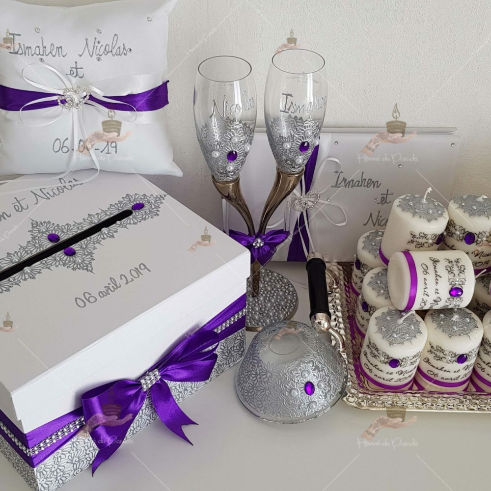 coffret mariés, mariée, bougie, henna, henné, fiançailles, hlel, mariage, paris, 78, île-de-france, idf, kit, plateau, candels, wedding, day, gants, coton, cérémonie, panier, coussin, urne, personnalisation, personnalisé