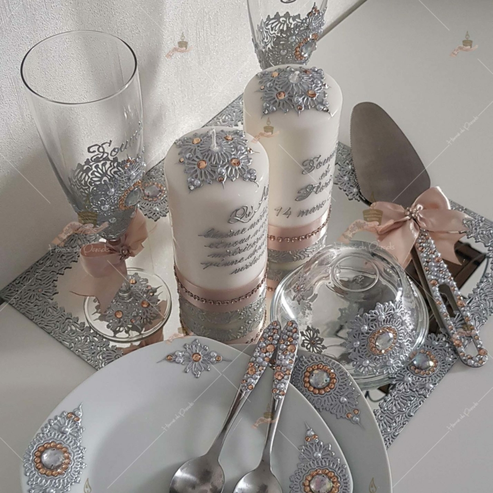 coffret mariés, mariée, bougie, henna, henné, fiançailles, hlel, mariage, paris, 78, île-de-france, idf, kit, plateau, candels, wedding, day, gants, coton, cérémonie, panier, coussin, urne, personnalisation, personnalisé