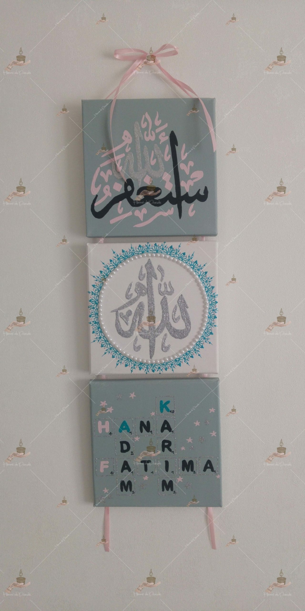 naissance kit coffret pas cher décoration bougie cierge personnalisée prénom ile-de-France paris personnalisation garçon fille thème fête cadeau envoie France tableau