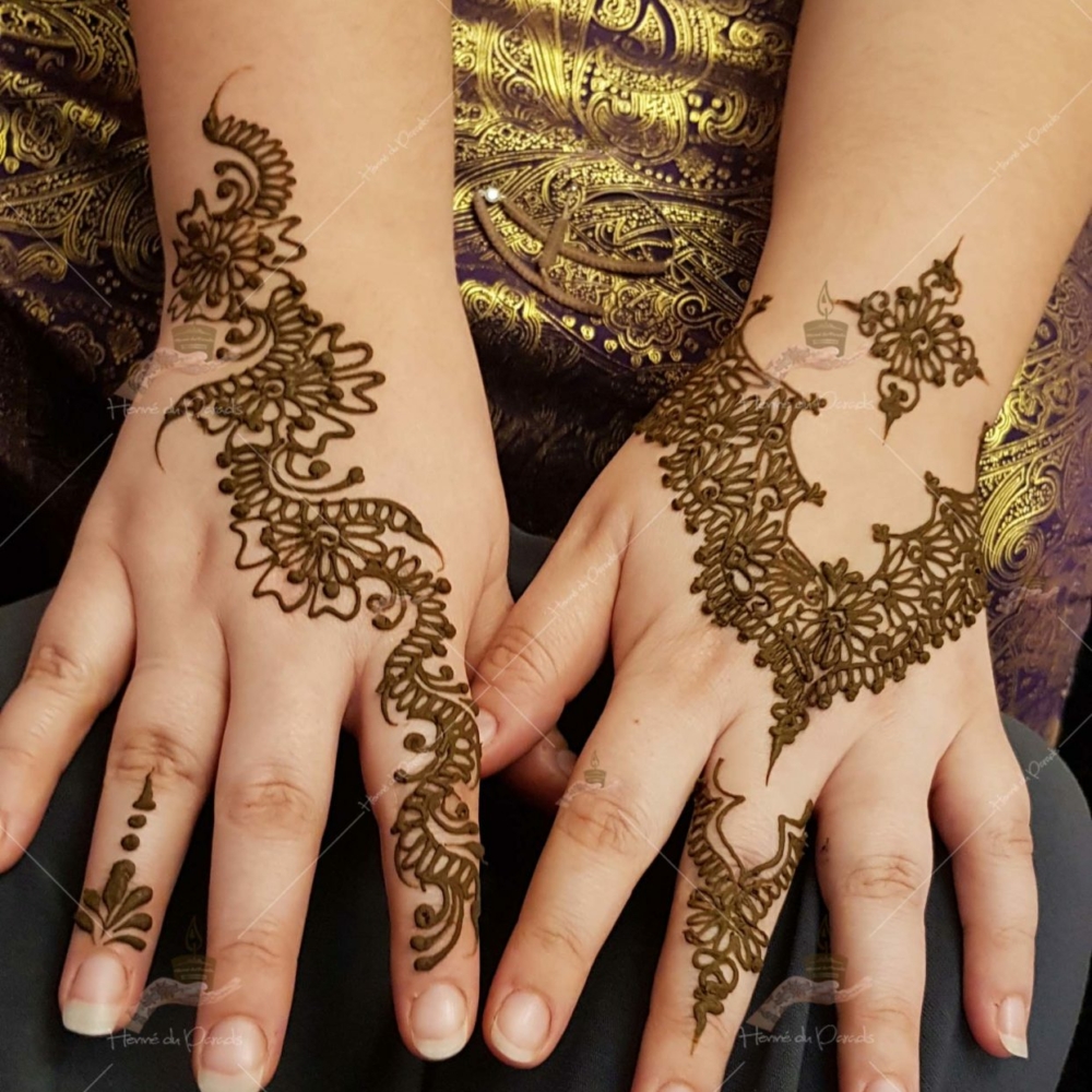 prestation henné du paradis mariage paris naturel henna henne domicile hlel tatouage fiancailles fassi mehendi day pas cher noir blanc rouge ile de france pose 78 yvelines mureaux poissy meulan argenteuil invitee main mariée