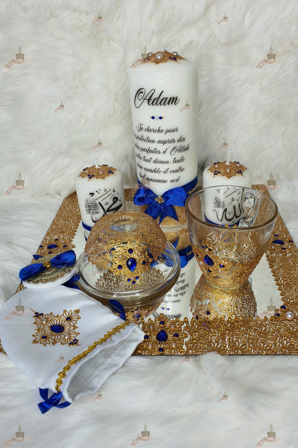 Coffrets circoncision, kit henna, henné, plateau, décoration, garçon, déco, paris, île de France, khitan, tahara, bougie, henne du paradis, 78