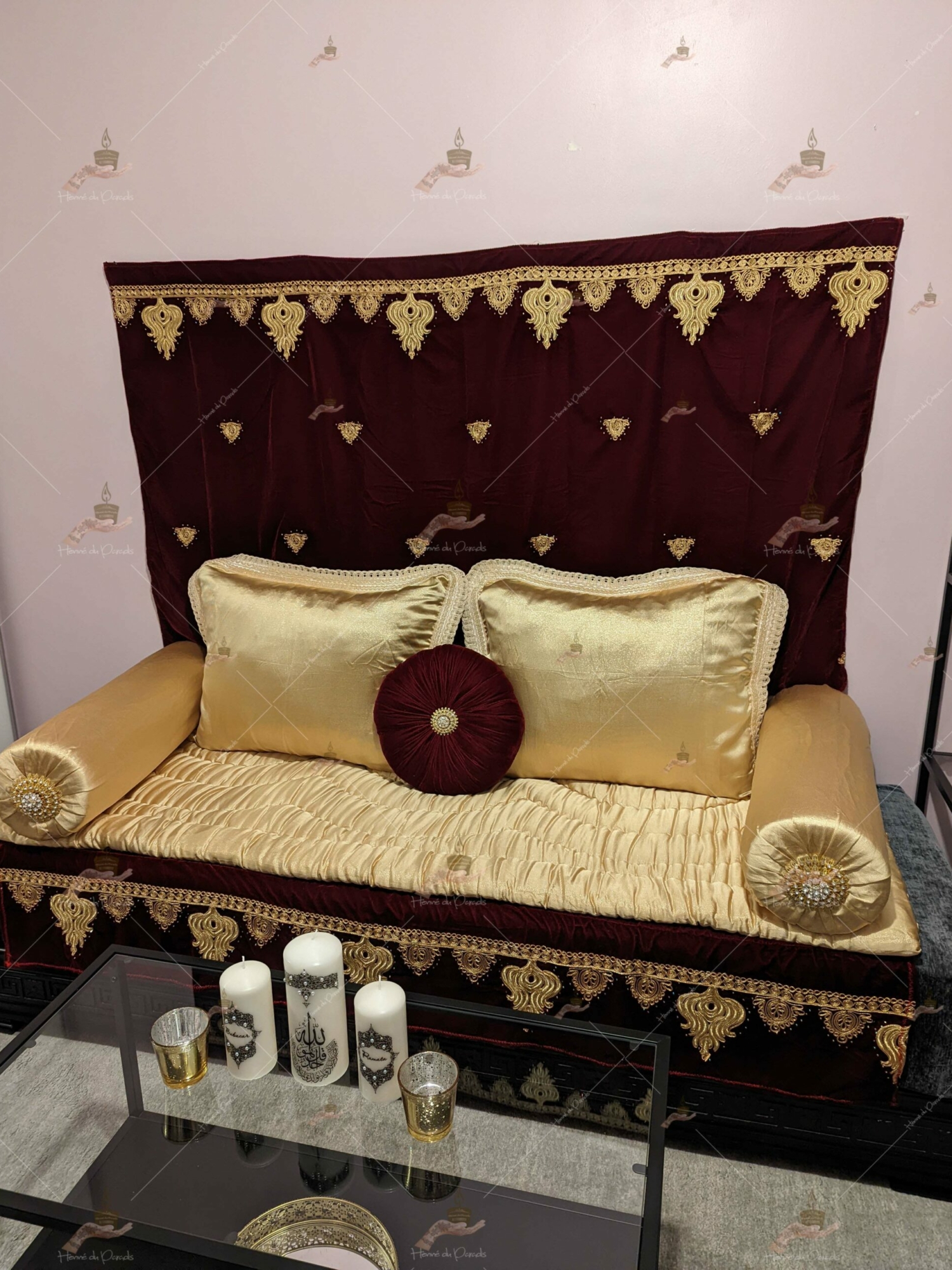 location décoration d’assise de henna henné paris 78 cérémonie gelssahenna mariage IDF
