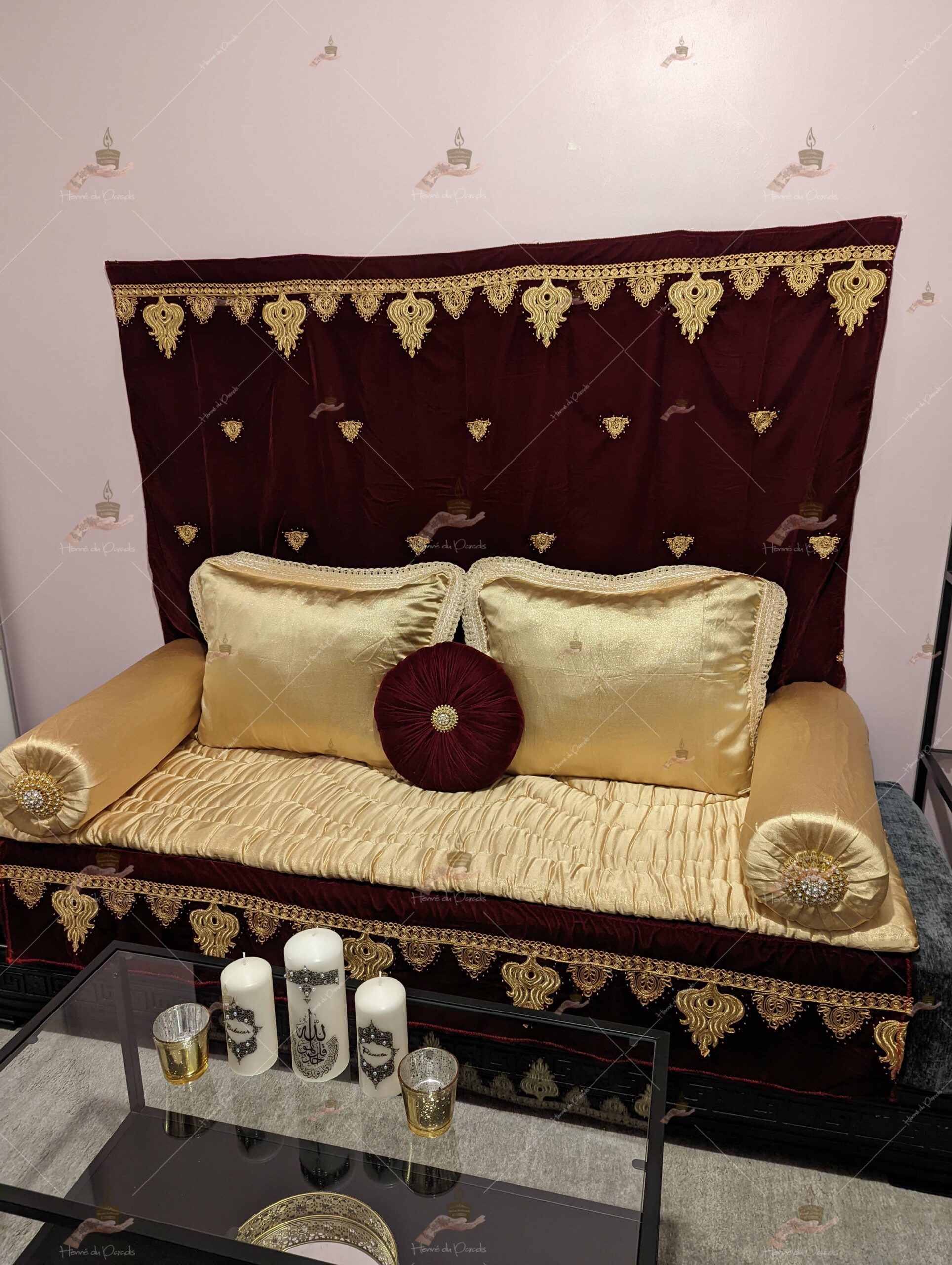 location décoration d’assise de henna henné paris 78 cérémonie gelssahenna mariage IDF