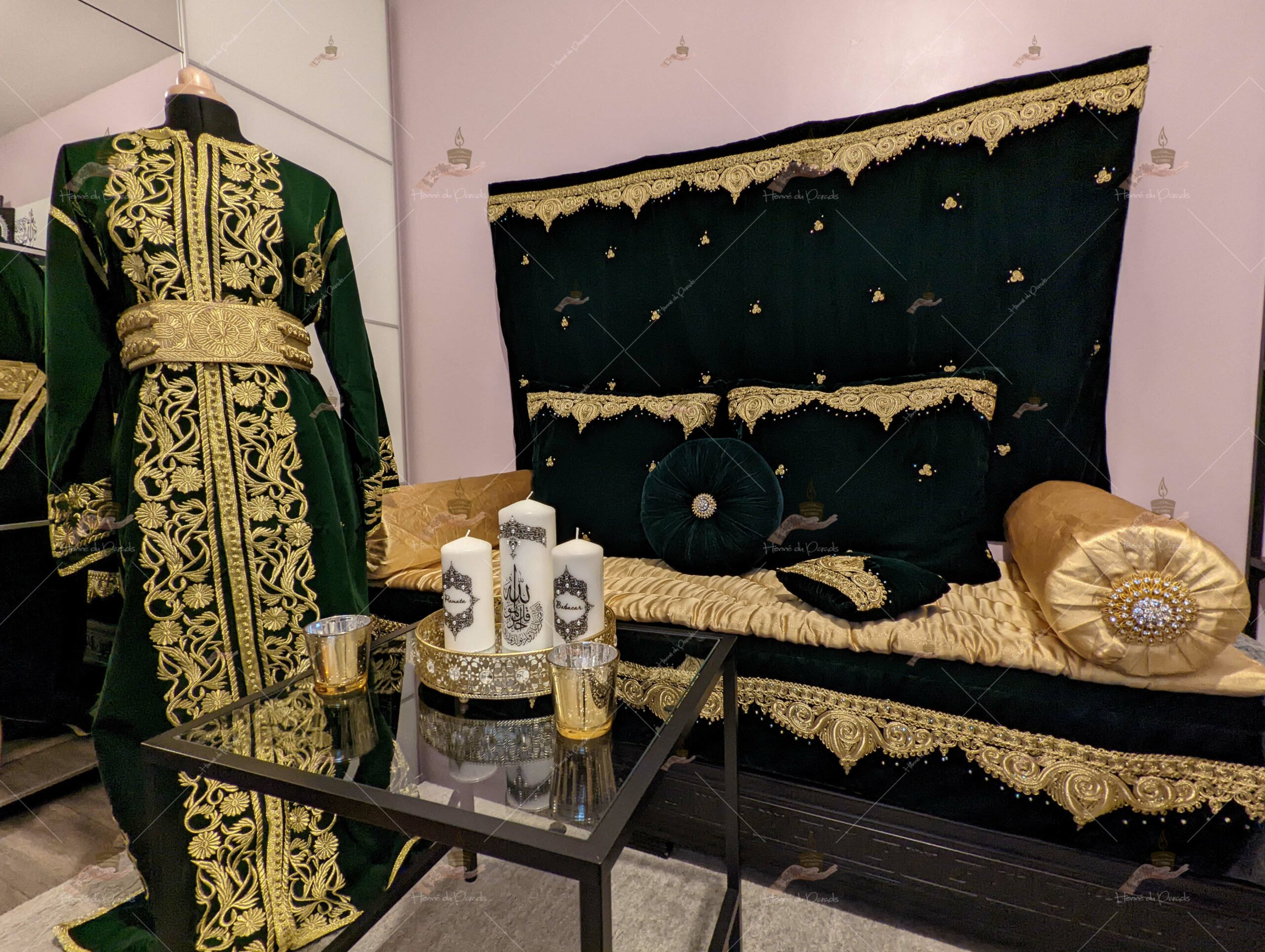 location décoration d’assise de henna henné paris 78 cérémonie gelssahenna mariage IDF